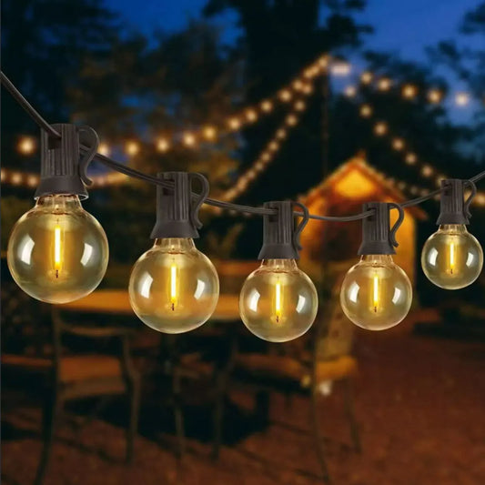 Lampki Solarne Ogrodowe Na Sznurku Oświetlenie Tarasu I Ogrodu