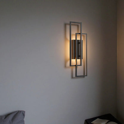 Nowoczesna Geometryczna Lampa Ścienna LED Ściemniana Z Pilotem