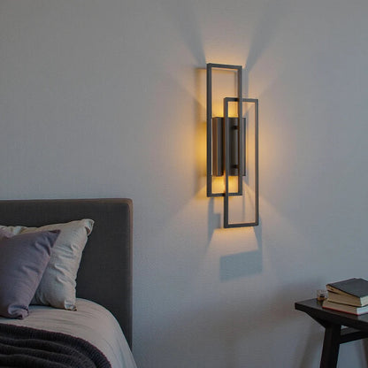 Nowoczesna Geometryczna Lampa Ścienna LED Ściemniana Z Pilotem