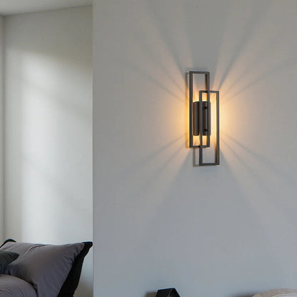 Nowoczesna Geometryczna Lampa Ścienna LED Ściemniana Z Pilotem