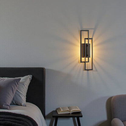 Nowoczesna Geometryczna Lampa Ścienna LED Ściemniana Z Pilotem