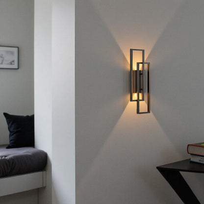 Nowoczesna Geometryczna Lampa Ścienna LED Ściemniana Z Pilotem