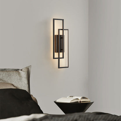 Nowoczesna Geometryczna Lampa Ścienna LED Ściemniana Z Pilotem