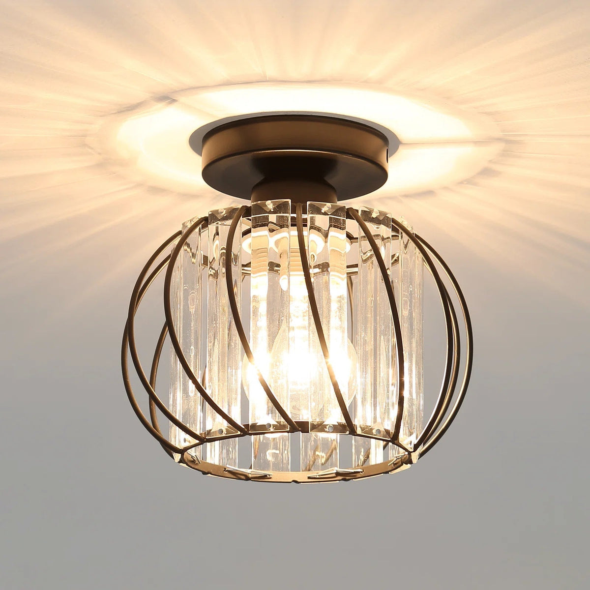 Lampă de tavan modernă decorativă în formă de cușcă