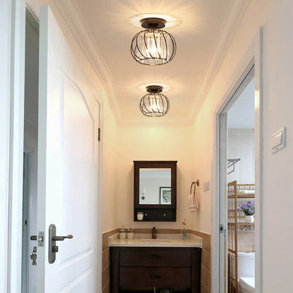 Lampă de tavan modernă decorativă în formă de cușcă