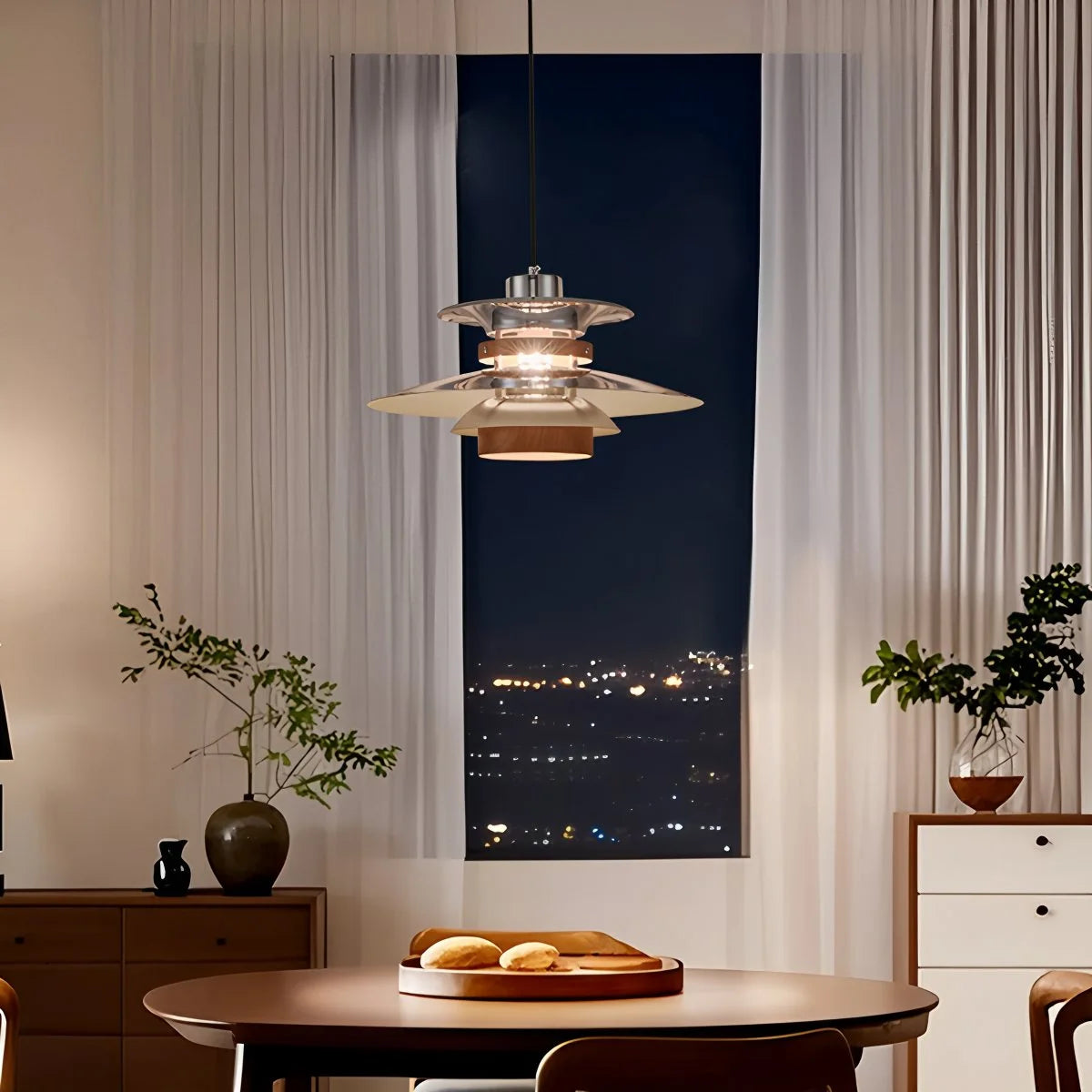 Nowoczesna Lampa Wisząca UFO LED Z Regulacją Wysokości