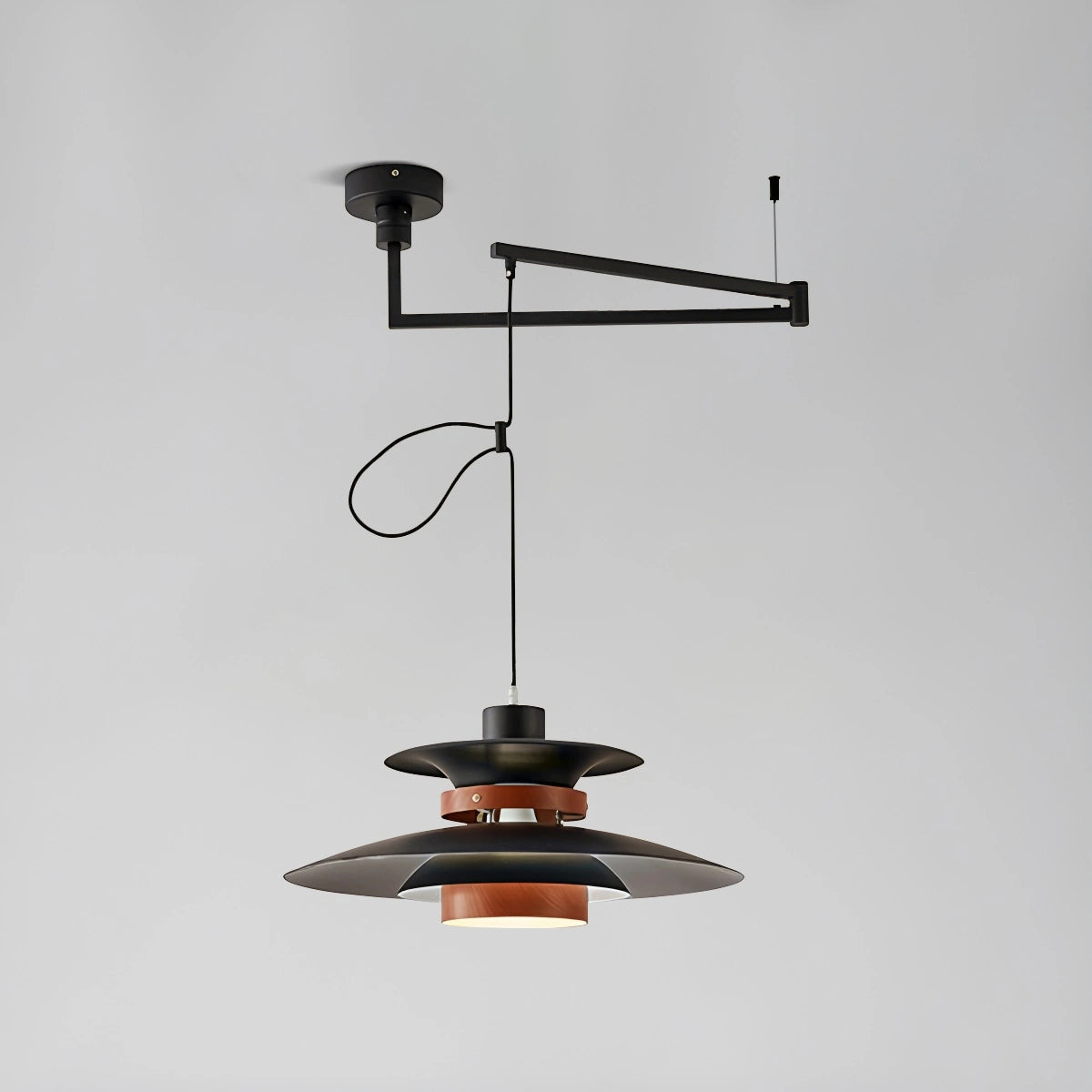 Nowoczesna Lampa Wisząca UFO LED Z Regulacją Wysokości