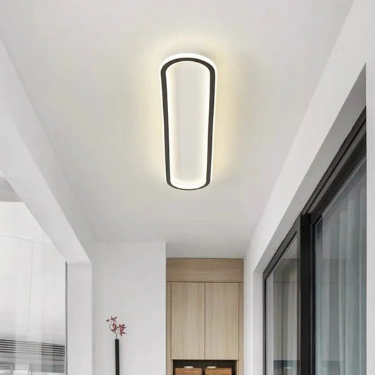 Nowoczesna Podłużna Lampa Sufitowa LED Plafon