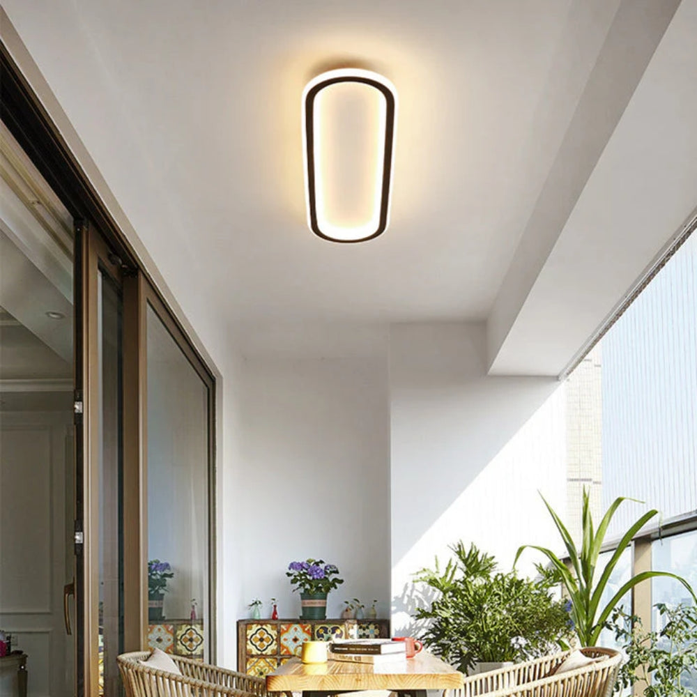 Nowoczesna Podłużna Lampa Sufitowa LED Plafon