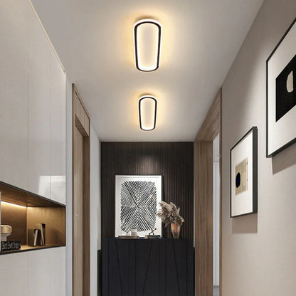 Nowoczesna Podłużna Lampa Sufitowa LED Plafon