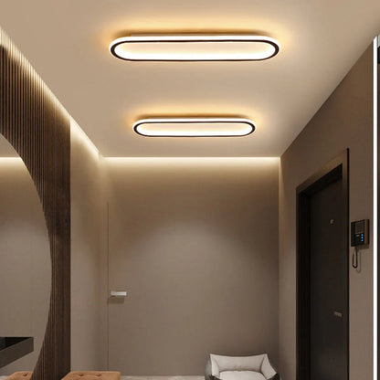 Nowoczesna Podłużna Lampa Sufitowa LED Plafon