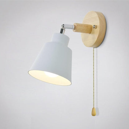 Regulowana Lampa Ścienna Z Łańcuszkowym Włącznikiem Do Sypialni Do Salonu