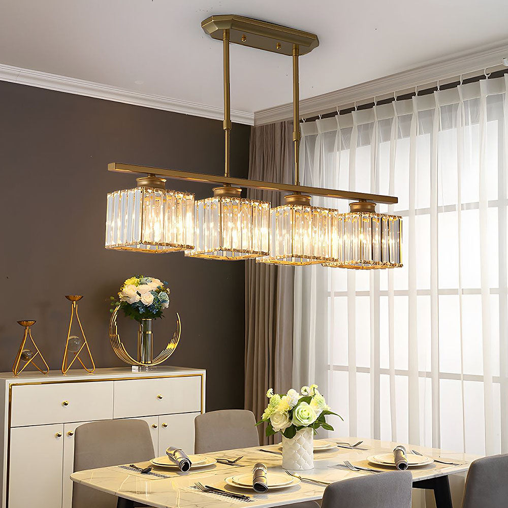 Lampa Wisząca Liniowa 3 Płomienie Szklane Klosze Do Stołu Jadalnianego I Wyspy Kuchennej
