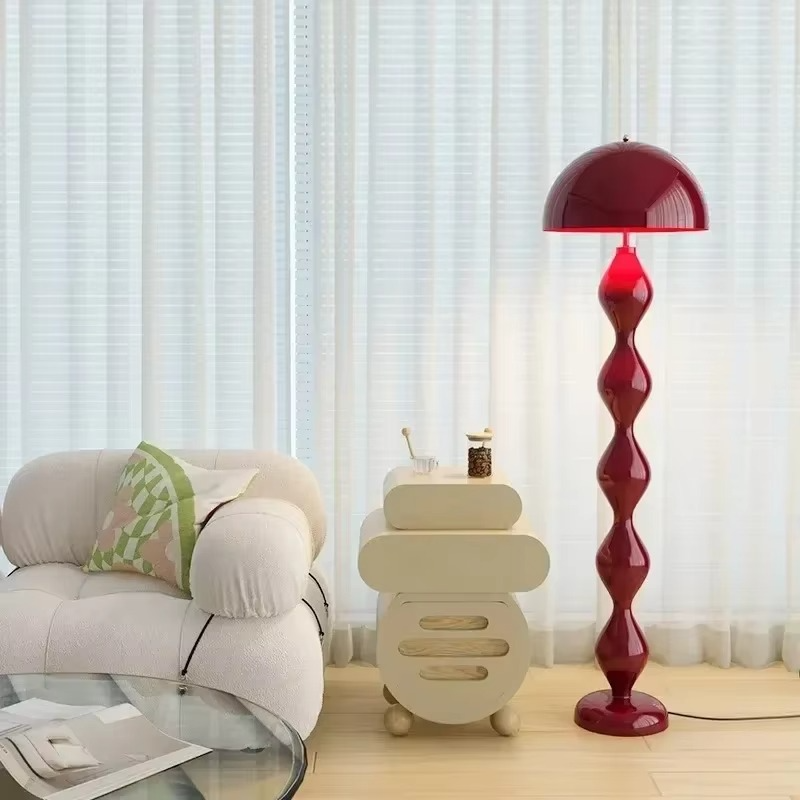 Skandynawska Lampa Podłogowa LED Nowoczesna Stojąca