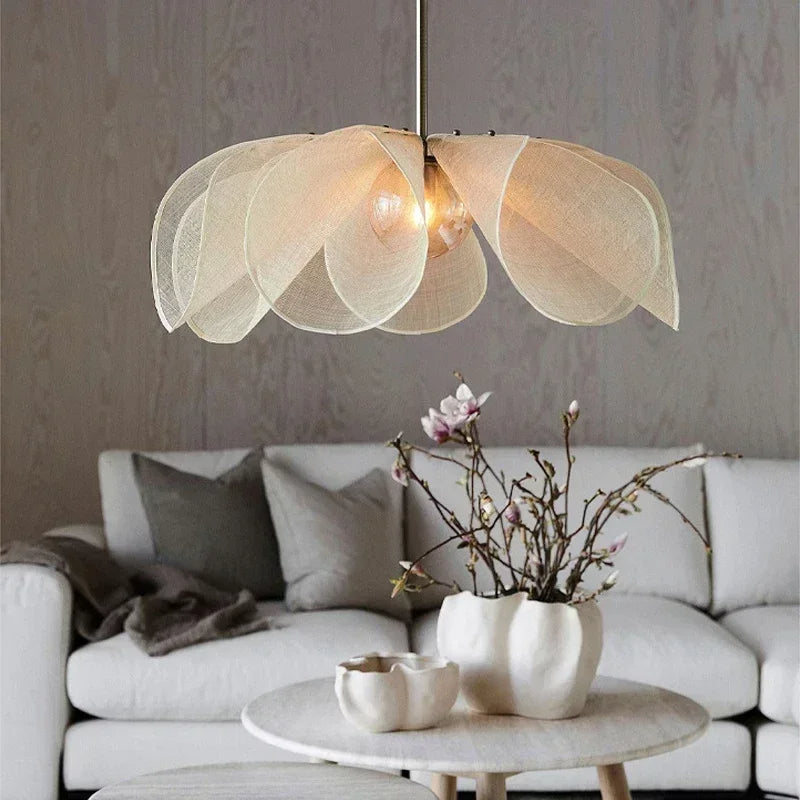 Skandynawska Lampa Wisząca Kwiatowa