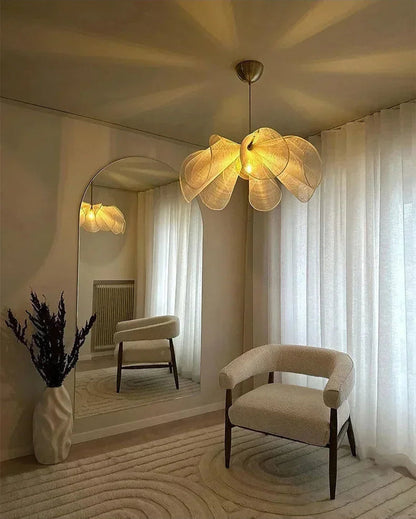 Skandynawska Lampa Wisząca Kwiatowa