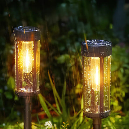 Solarna Lampa Słupkowa LED Zewnętrzna