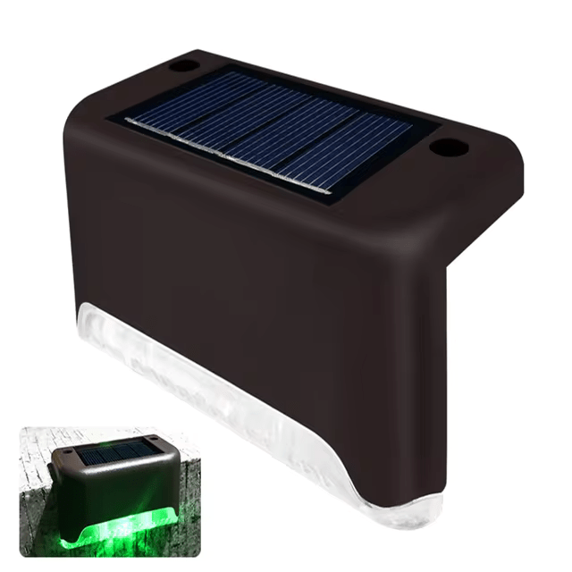 Solarne Oświetlenie Ścieżki I Schodów LED Wodoodporne Lampy Ogrodowe