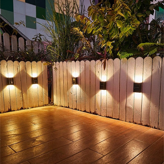 Zewnętrzna Lampa Ścienna Solarna LED Do Ogrodu Do Tarasu