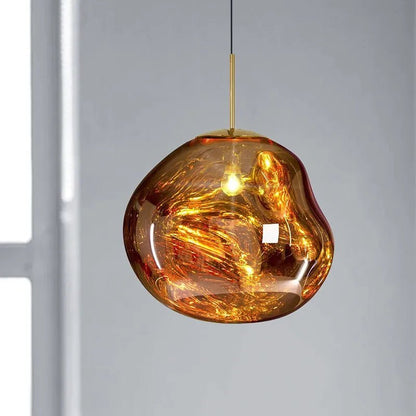 Akrylowa Lampa Wisząca 4 Kolory Organiczna Forma Lifestyle