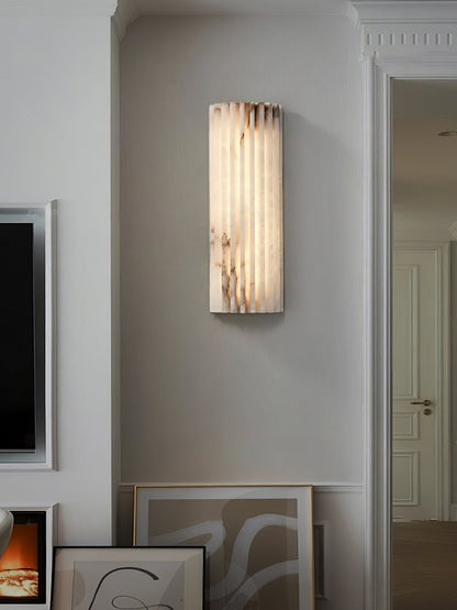 Alabastrowa Lampa Ścienna LED Ściemnialna Side