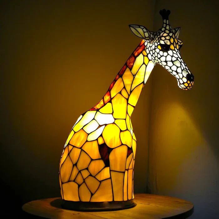 Artystyczna Lampa Witrażowa z Motywem Zwierzęcym View 17
