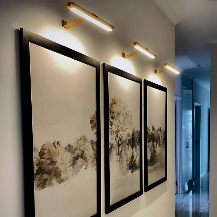 Bezprzewodowa Lampa Ścienna LED do Oświetlenia Obrazów Front