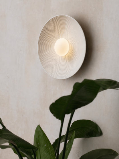 Minimalistyczna Okrągła Lampa Ścienna Kinkiet Organiczny LED