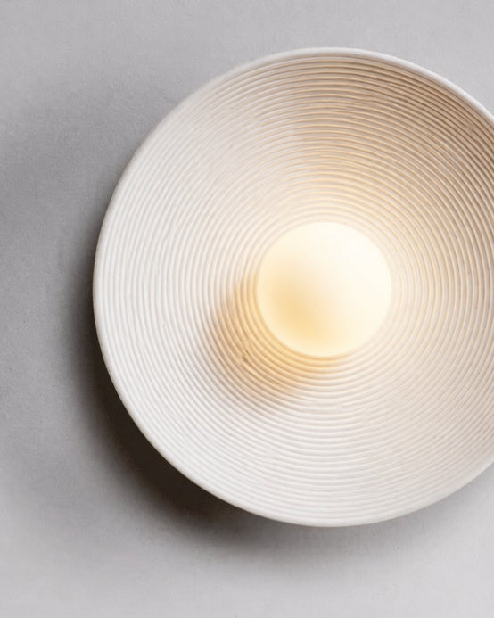 Minimalistyczna Okrągła Lampa Ścienna Kinkiet Organiczny LED