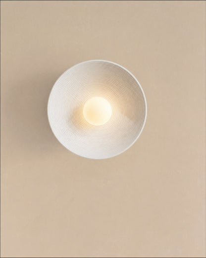 Minimalistyczna Okrągła Lampa Ścienna Kinkiet Organiczny LED