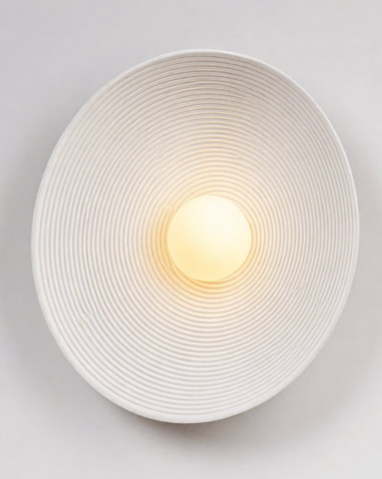 Minimalistyczna Okrągła Lampa Ścienna Kinkiet Organiczny LED