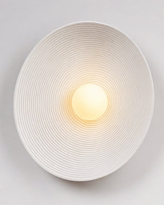 Minimalistyczna Okrągła Lampa Ścienna Kinkiet Organiczny LED
