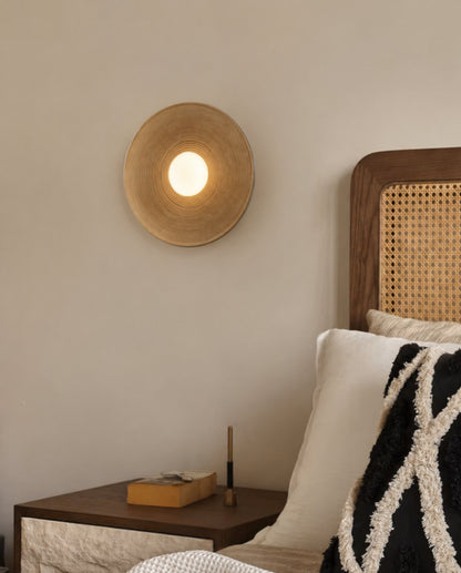 Minimalistyczna Okrągła Lampa Ścienna Kinkiet Organiczny LED