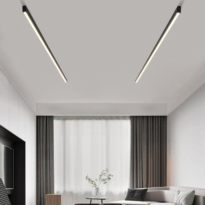 Czarna Liniowa Lampa Sufitowa i Ścienna LED Ściemnialna Detail