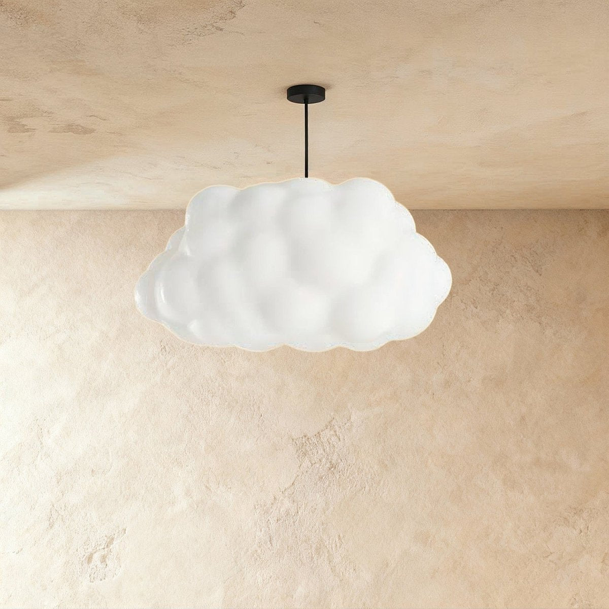 Dekoracyjna Bawełniana Lampa Wisząca w Kształcie Chmury View 12