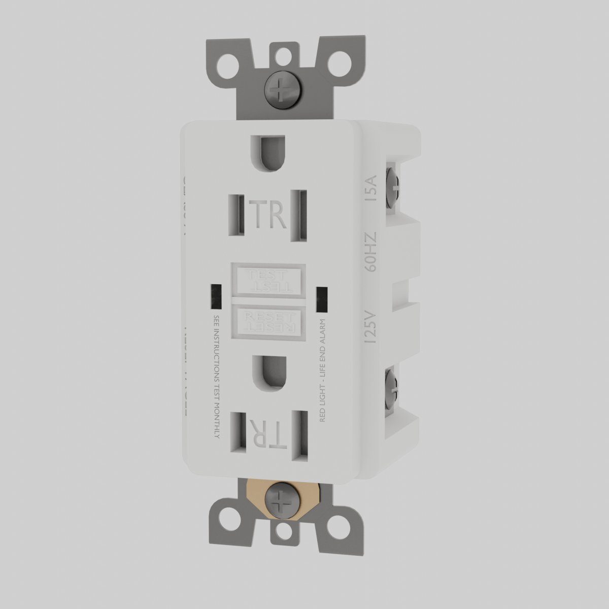 Gniazdko Gfci Modułowe Dwubiegunowe Detail