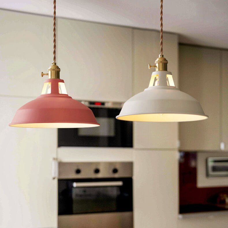 Industrialna Kolorowa Lampa Wisząca z Kloszem Stodoła Side
