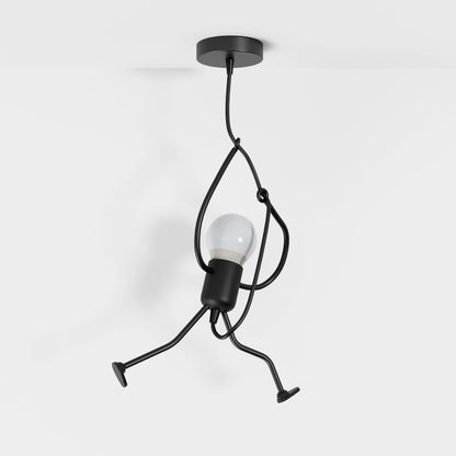Industrialna Metalowa Lampa Wisząca Zwisająca Czarna Matowa Hero
