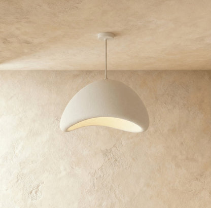 Japońska Lampa Wisząca Ręcznie Robiona Klosz Chmura Close Up