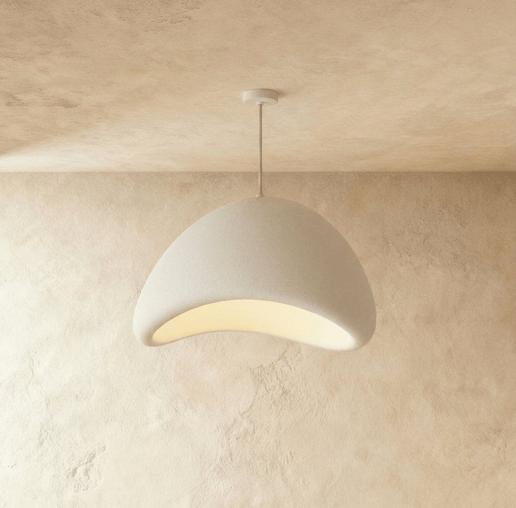 Japońska Lampa Wisząca Ręcznie Robiona Klosz Chmura View 18