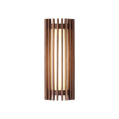 Japońska Orzechowa Wewnętrzna Lampa Ścienna Drewniana View 14