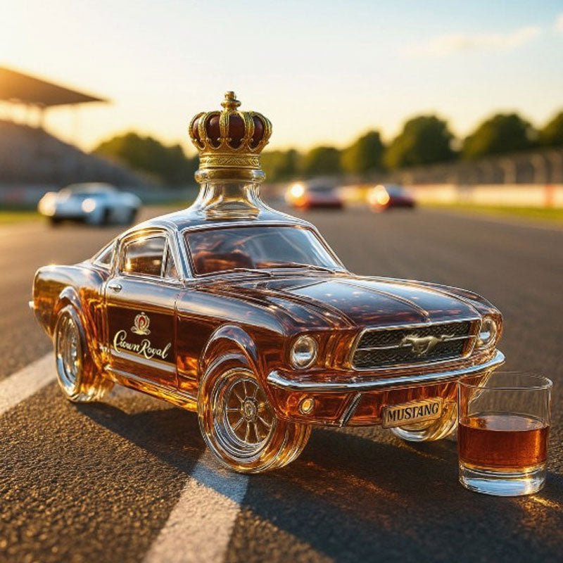 Karafka do whisky w kształcie samochodu Mustang do domowego baru Back