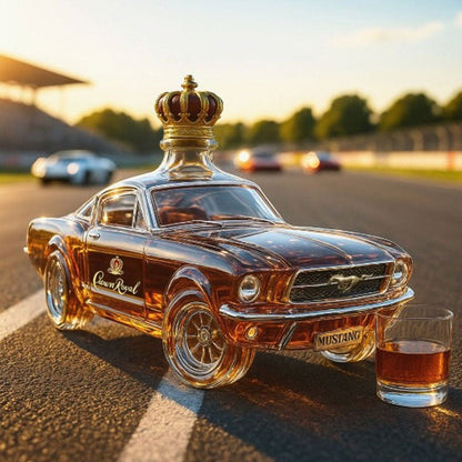 Karafka do whisky w kształcie samochodu Mustang do domowego baru Back
