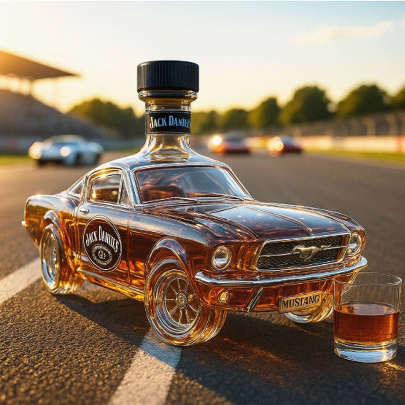 Karafka do whisky w kształcie samochodu Mustang do domowego baru Close Up