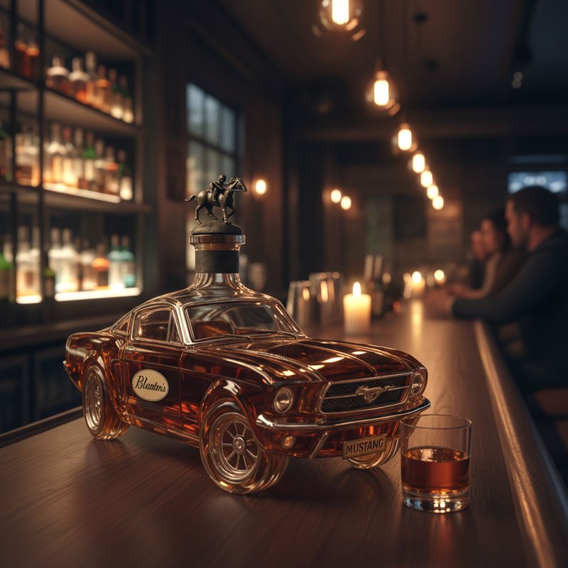 Karafka do whisky w kształcie samochodu Mustang do domowego baru Front