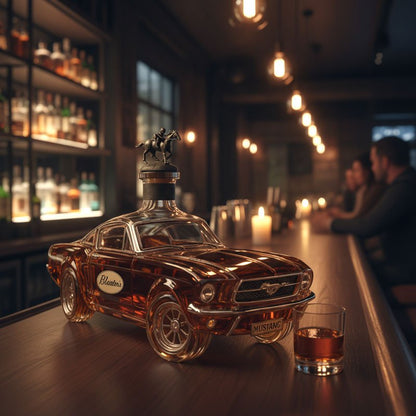 Karafka do whisky w kształcie samochodu Mustang do domowego baru Front