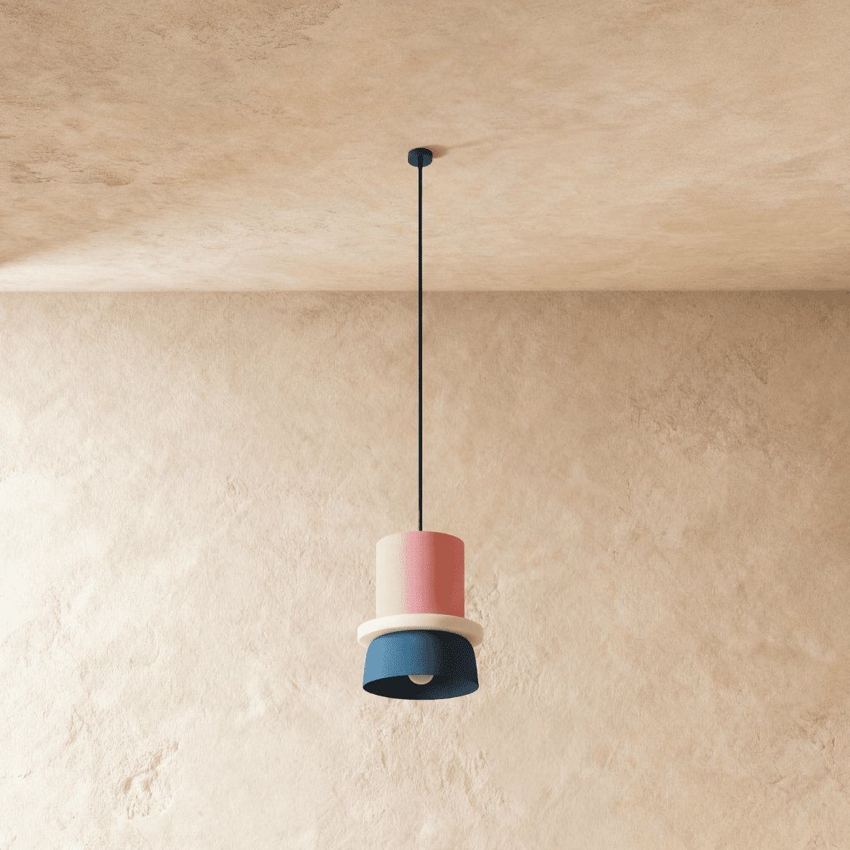 Kolorowa Makaronikowa Lampa Wisząca Dwupoziomowa View 11