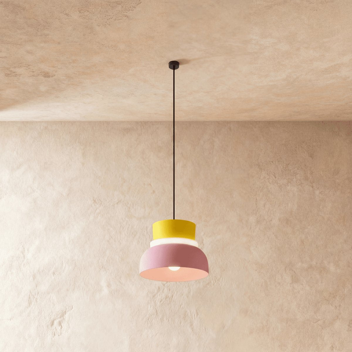 Kolorowa Makaronikowa Lampa Wisząca Dwupoziomowa View 16