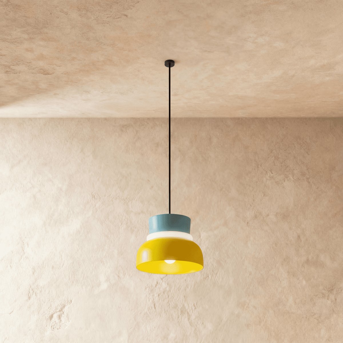 Kolorowa Makaronikowa Lampa Wisząca Dwupoziomowa View 18