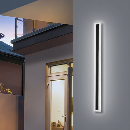 Minimalistyczna Akrylowa Zewnętrzna Lampa Ścienna LED IP65 Czarna Full